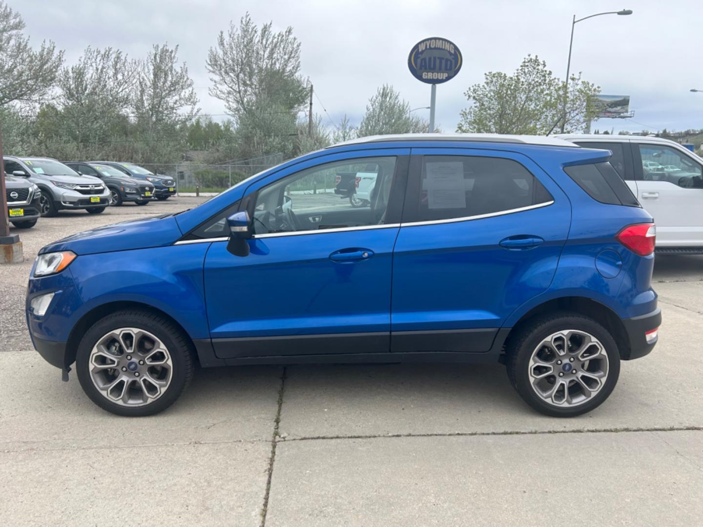 2019 BLUE /Black FORD ECOSPORT TITANIUM (MAJ6S3KL1KC) with an 2.0L engine, Automatic transmission, located at 3030 CY Ave, Casper, WY, 82604, (307) 265-3830, 42.827816, -106.357483 - Photo#0